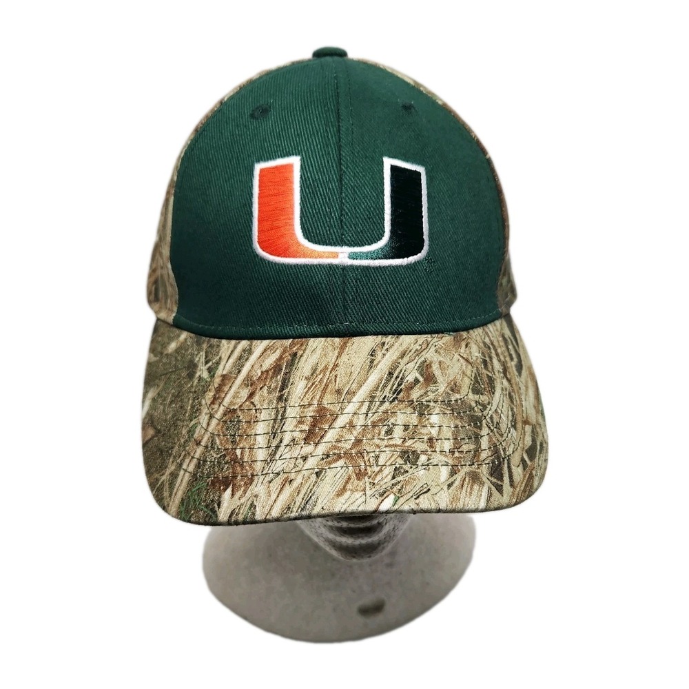Miami Hurricanes Camo Adjustable Hat Cap Captivating Headgear NCAA The U